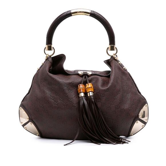 Pre Loved gucci Women Brown Hobo Bag - Picture 1 of 8